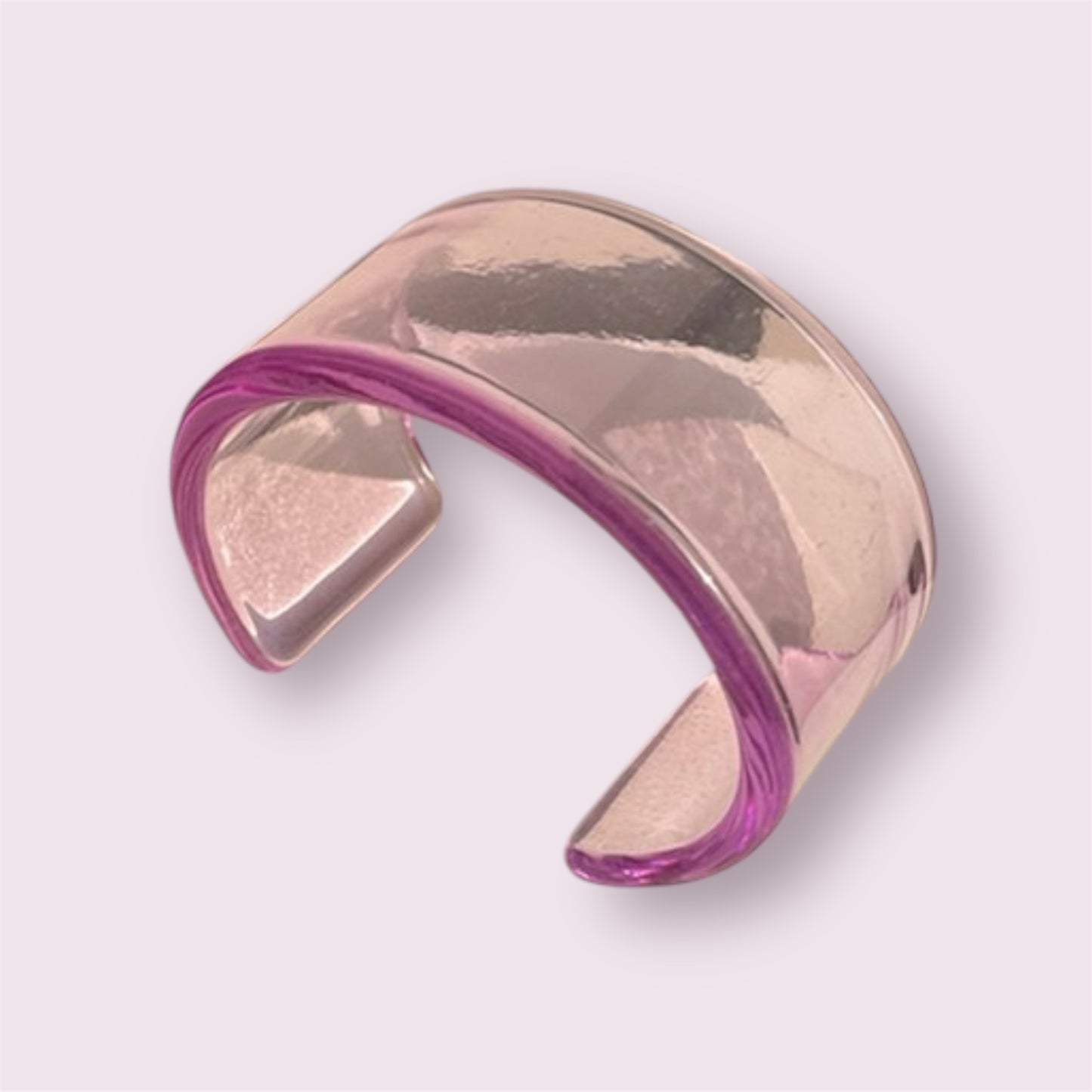 Lyne- Bracelets rétro en acrylique violet