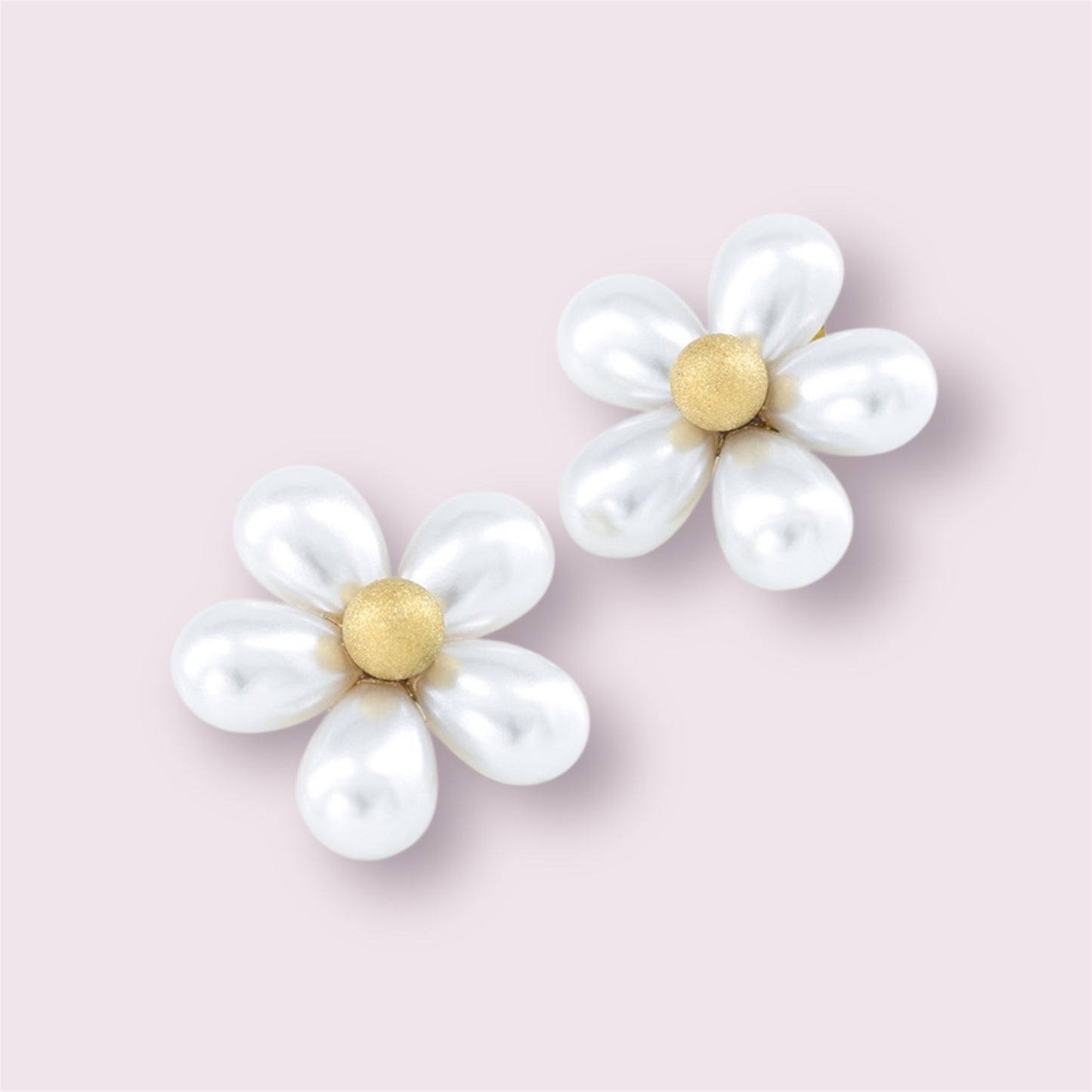 Juli- Boucles d’oreilles fleurs en acier inoxydable