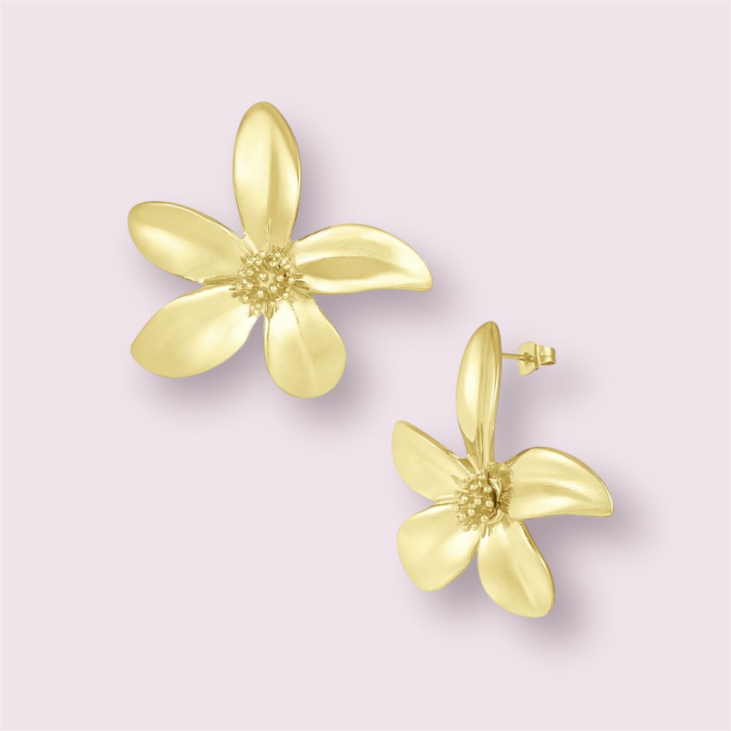 Cristal- Boucles d’oreilles 5 pétales