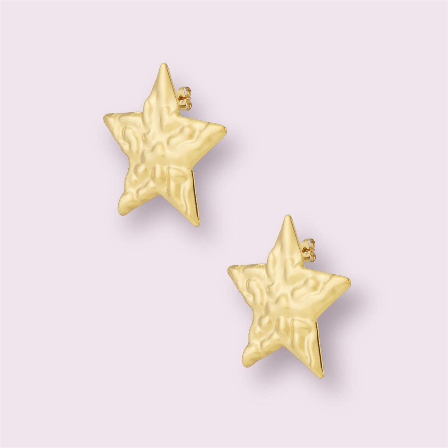 Fara- Boucles d’oreilles étoiles martelées