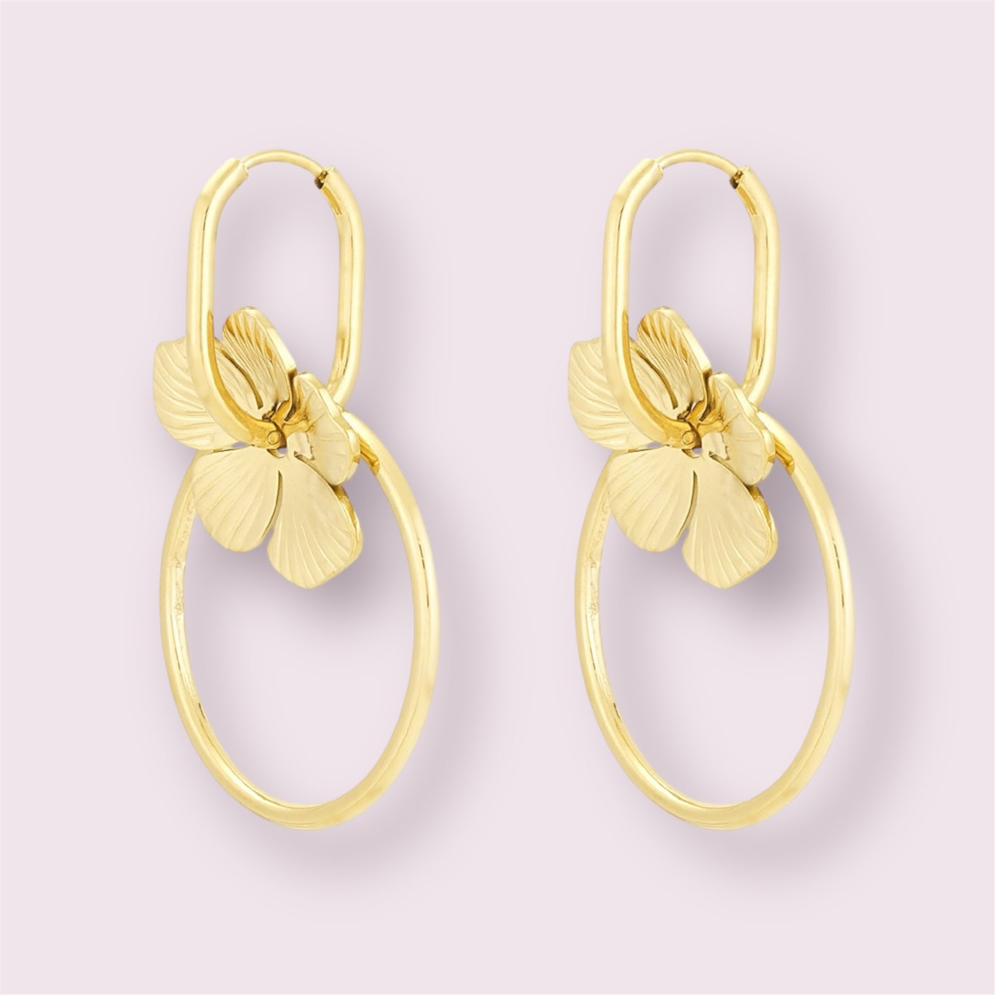 Florine - Boucles d’oreilles fleurs - en acier inoxydable - Mademoiselle Jones