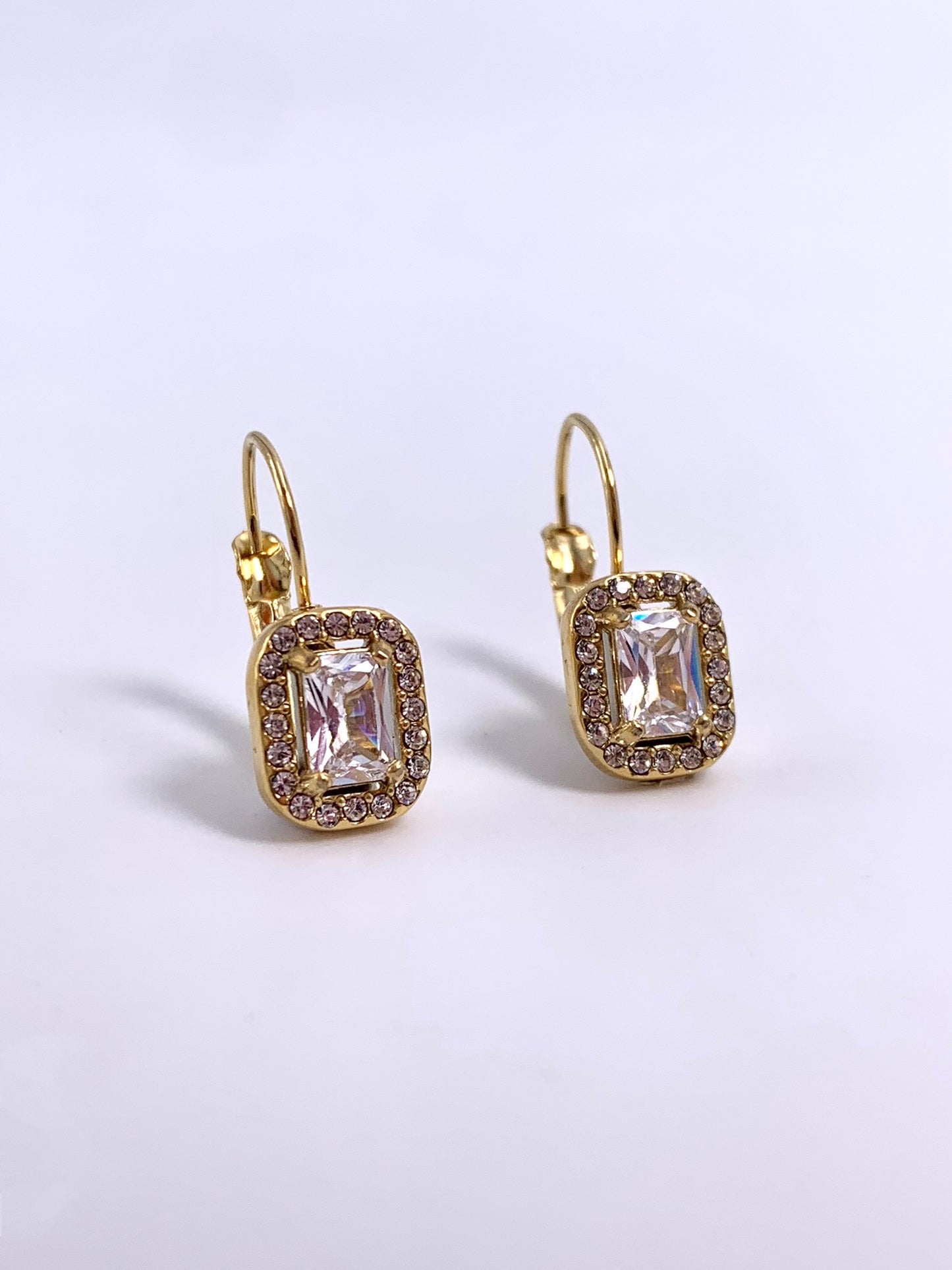 Barry - Boucles d’oreilles dormeuses en acier inoxydable