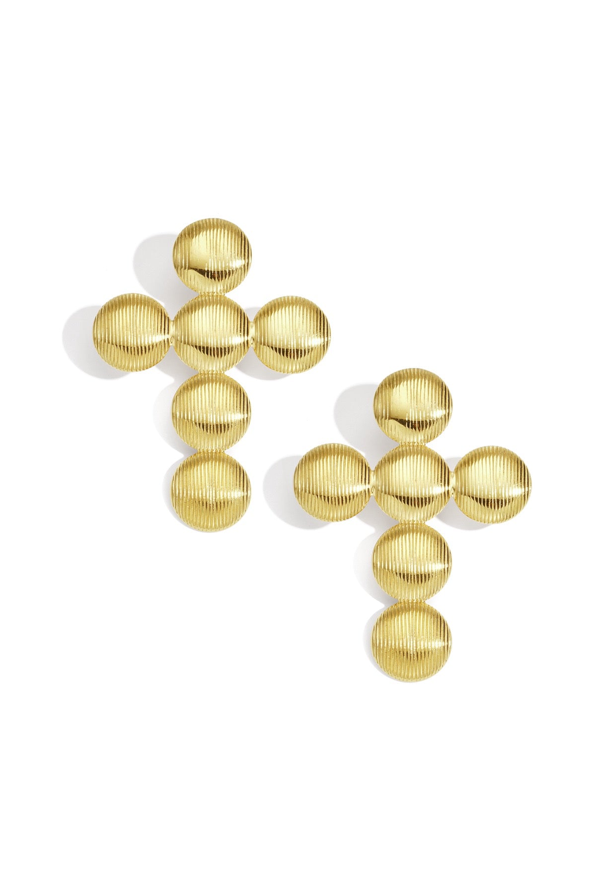 Mica- Boucles d’oreilles croix XXL