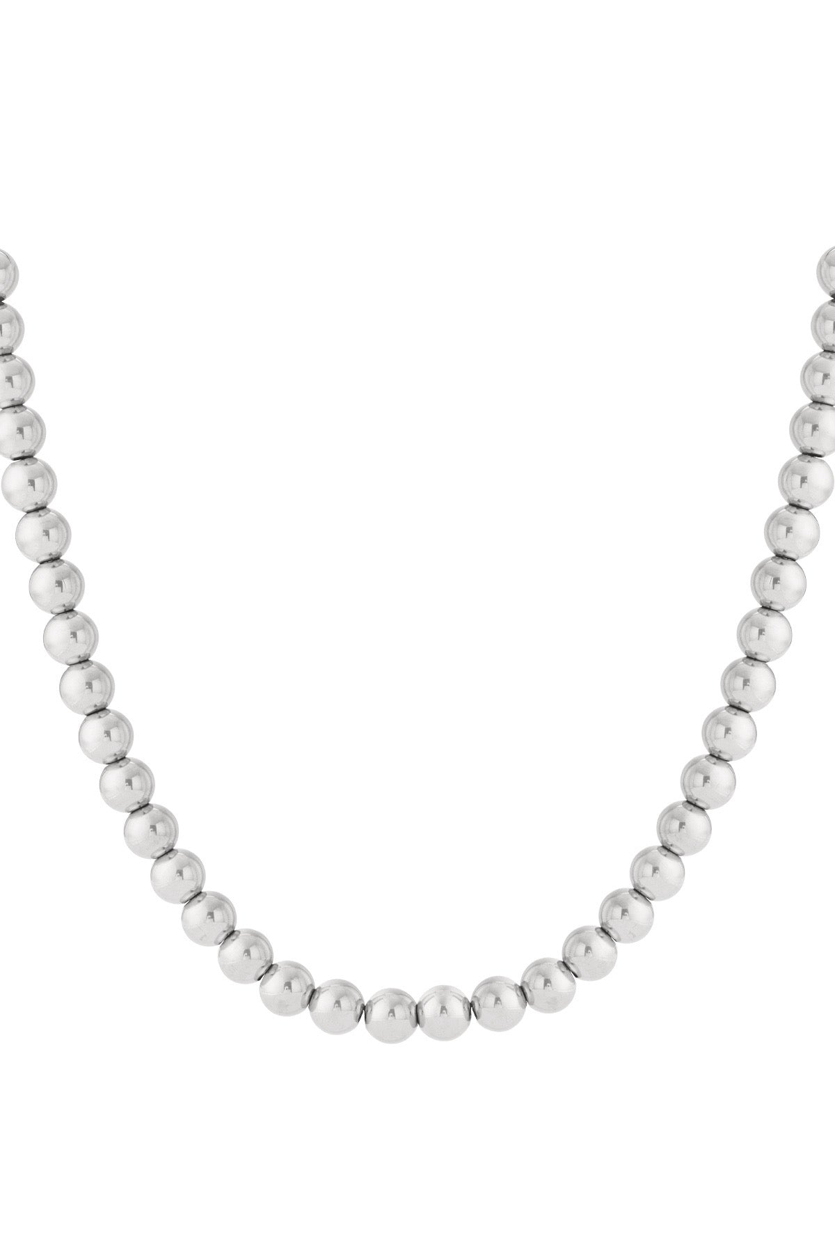 Rita- version acier argent- collier maximaliste