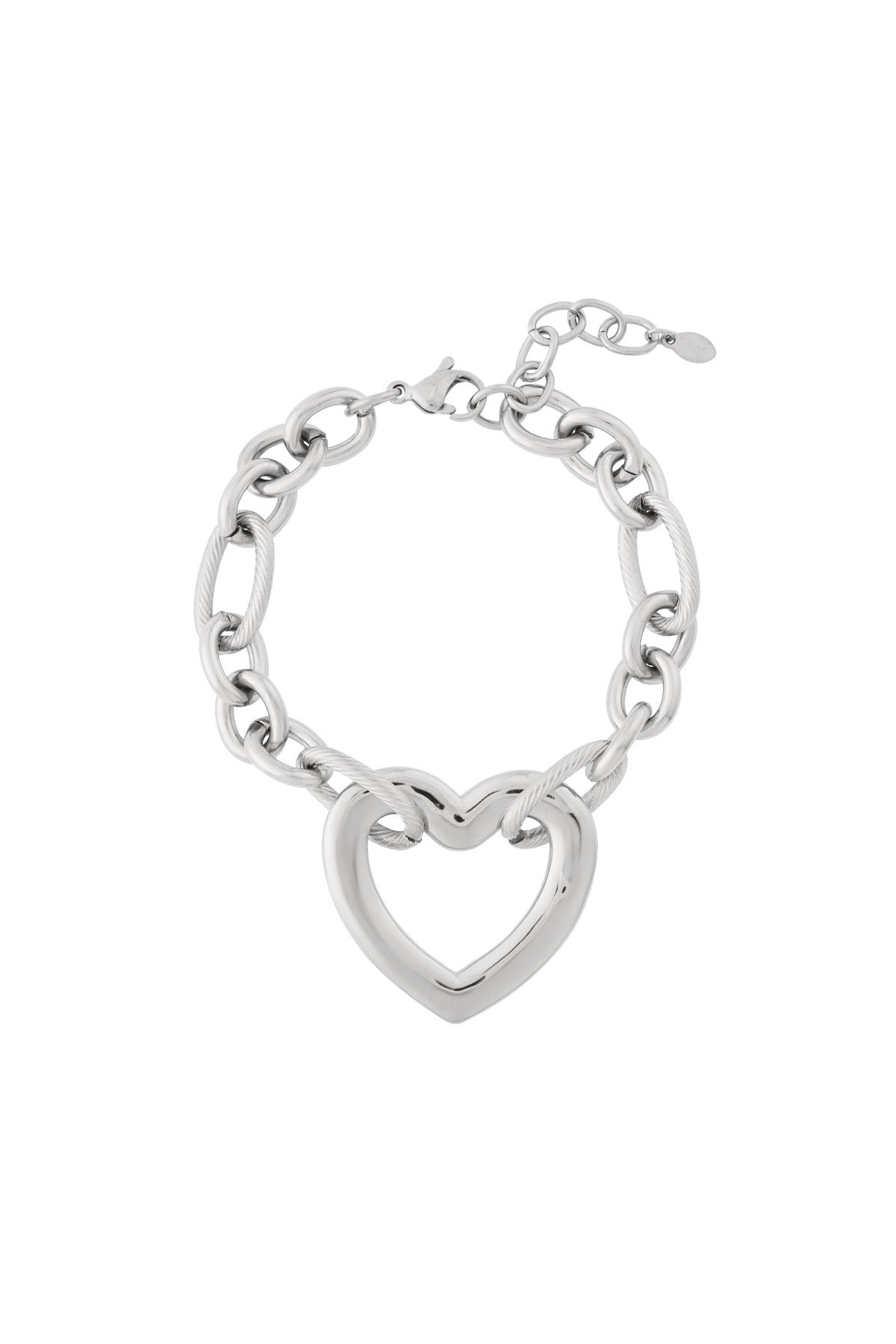 Monia- Bracelet en acier argent