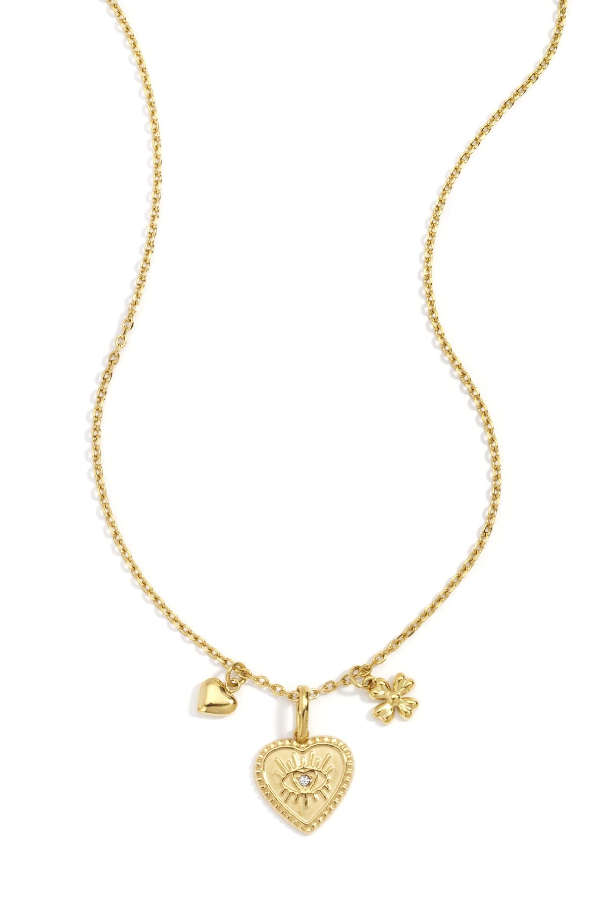 Lisa- Collier en acier inoxydable avec pendentifs