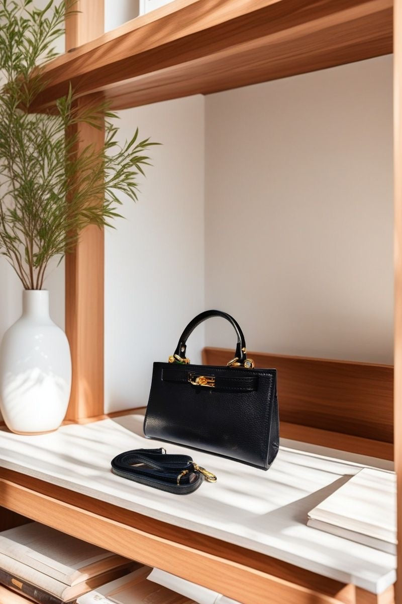 Kelly- Petit Format- cuir de vachette- fabrication italienne