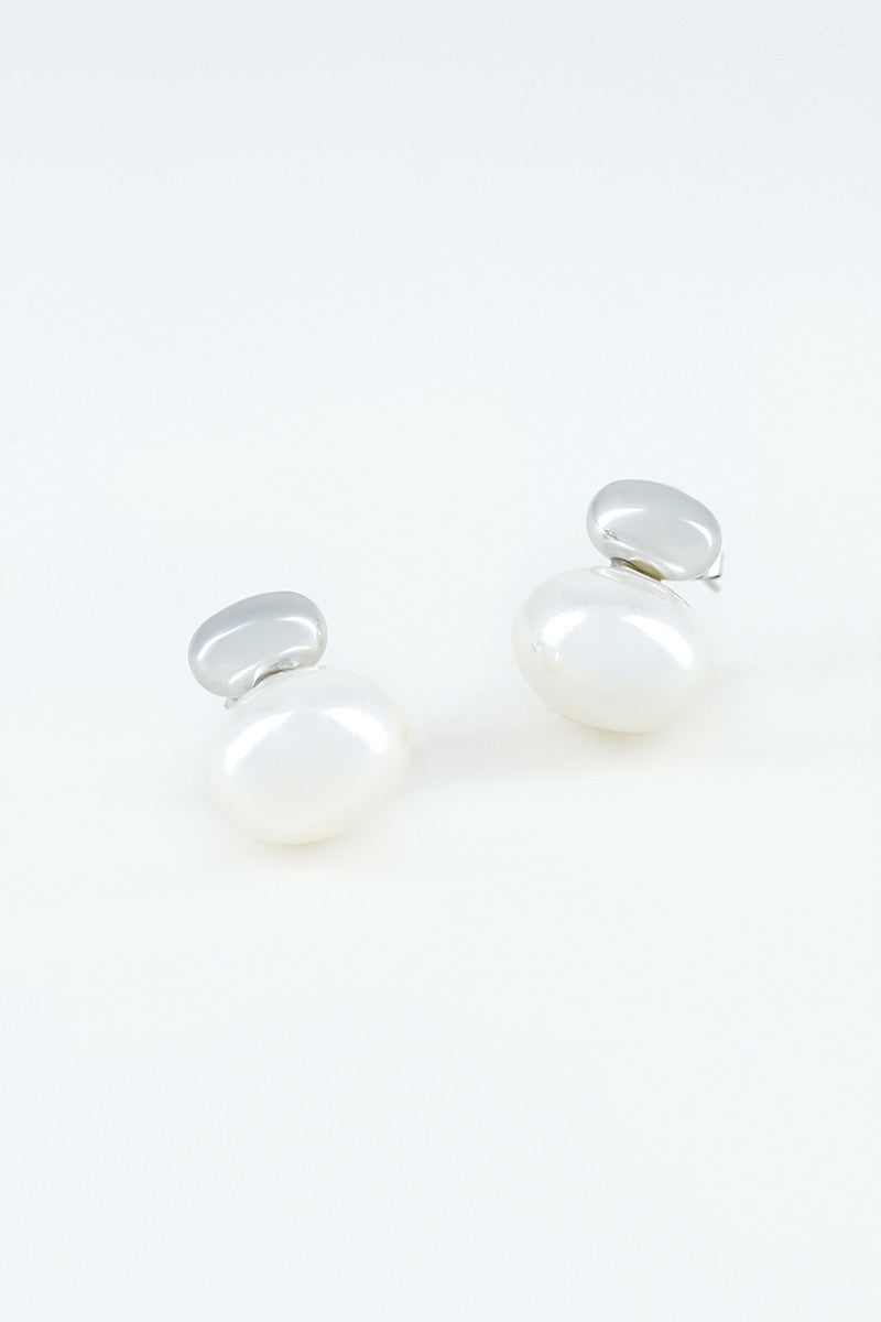 Paris- Boucles d’oreilles en acier argent