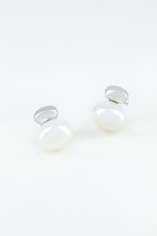 Paris- Boucles d’oreilles en acier argent