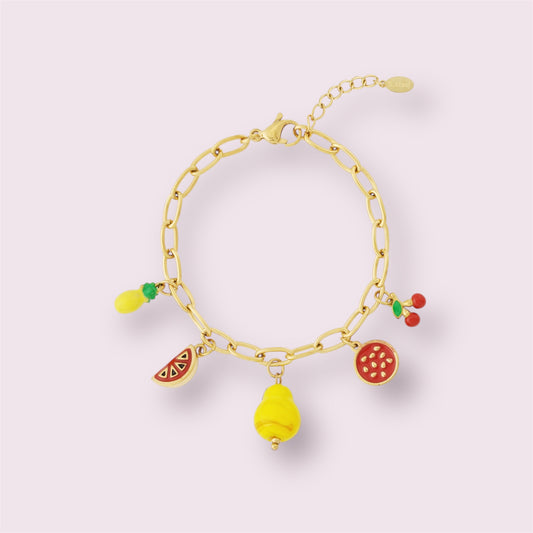 Bae- Bracelet breloques fruits