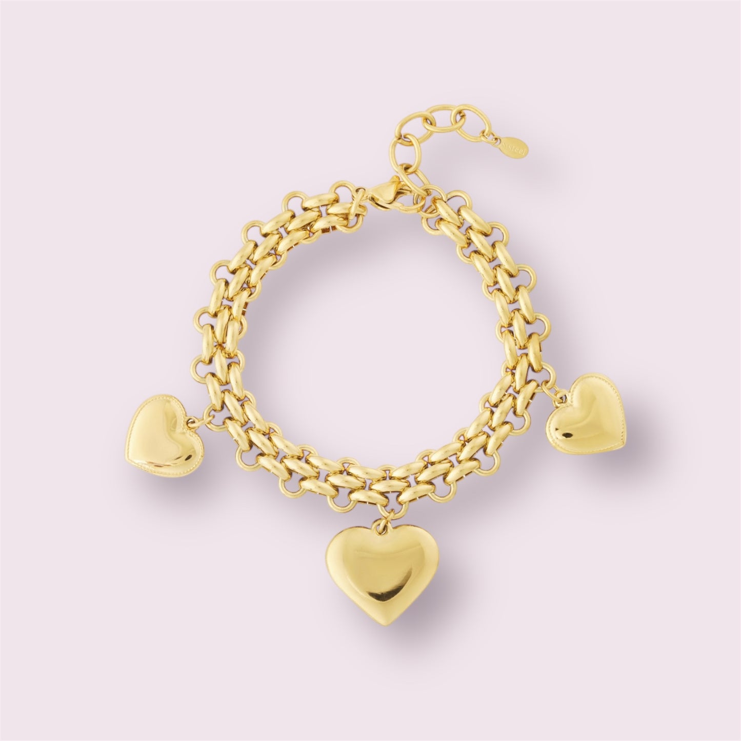 Cici- Bracelet breloques cœur