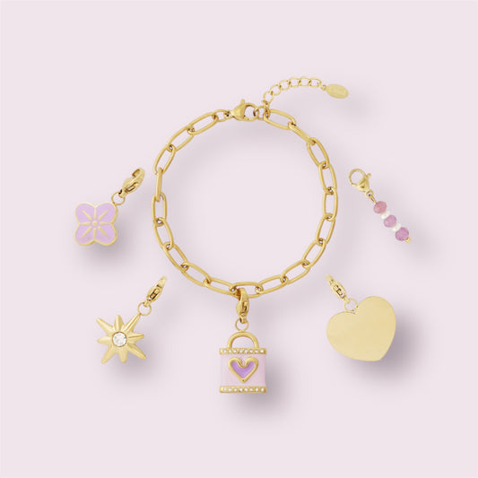 Valy- Bracelet à breloques modulable