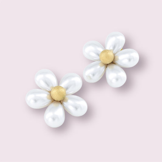 Juli- Boucles d’oreilles fleurs en acier inoxydable