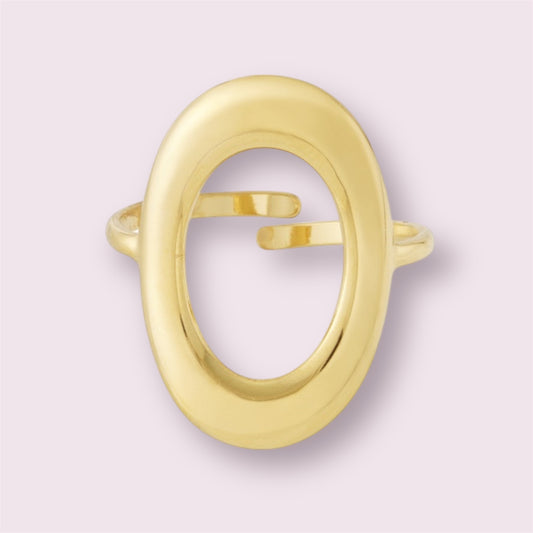 Zoé- Bague ovale ajourée - ajustable