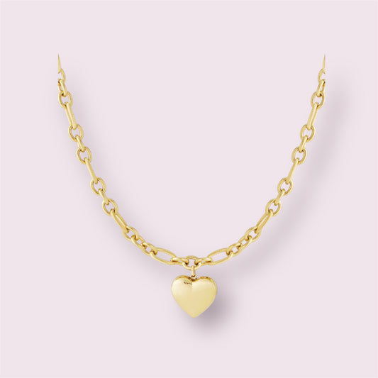 Sami- Collier pendentif cœur maximaliste