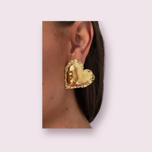 Andrea- Boucles d’oreilles cœur XL