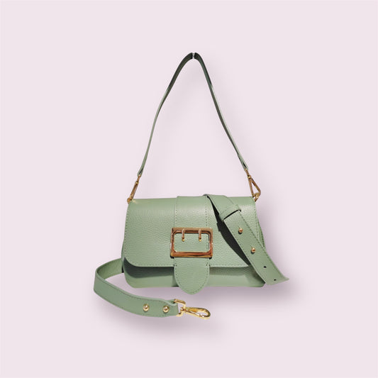 Mavy - Sac à main en cuir véritable - Fabriqué en Italie