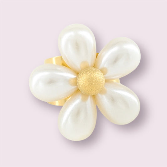 Juli - Bague fleur en acier inoxydable