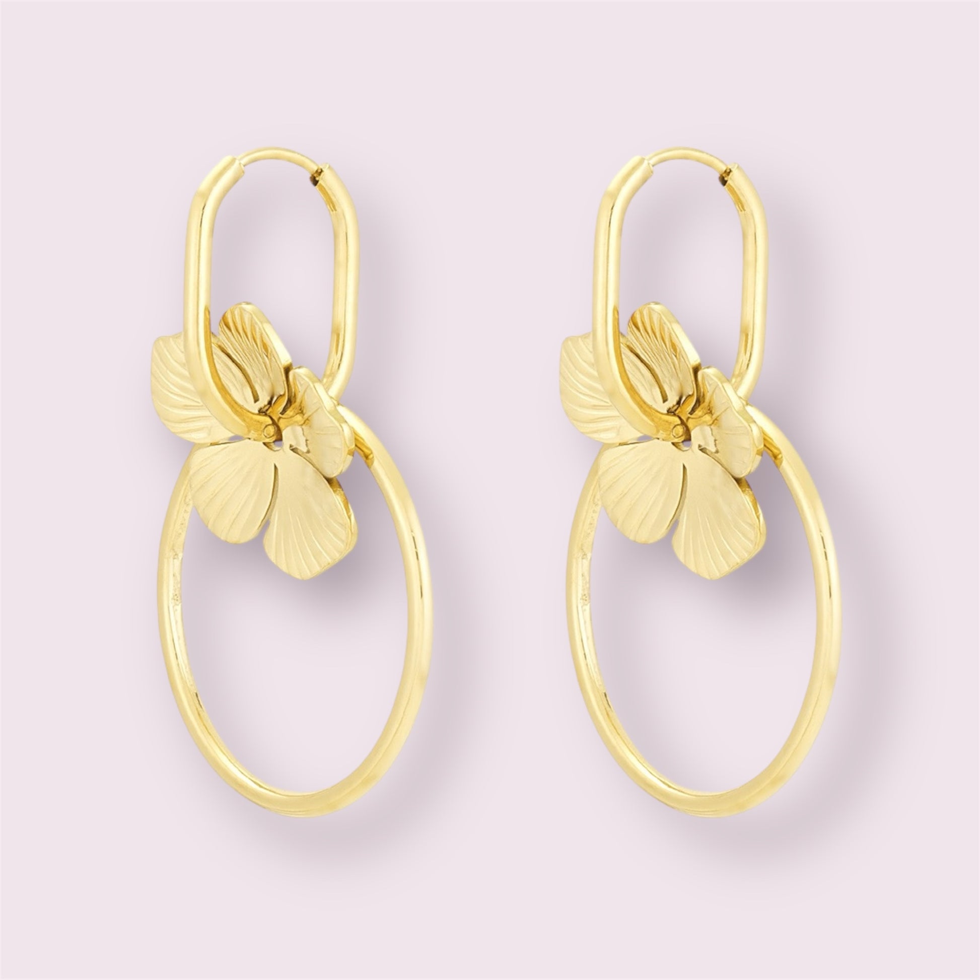 Florine - Boucles d’oreilles fleurs - en acier inoxydable - Mademoiselle Jones