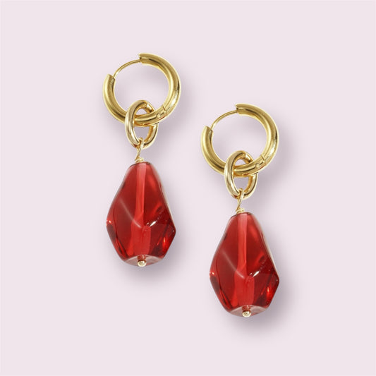 Ava - Boucles d’oreilles pendantes - en acier inoxydable - Mademoiselle Jones