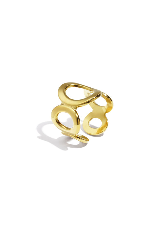 Lo - bague ajustable - acier inoxydable - Mademoiselle Jones