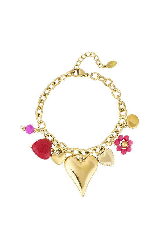 Eva - Bracelet à breloques - acier inoxydable - Mademoiselle Jones