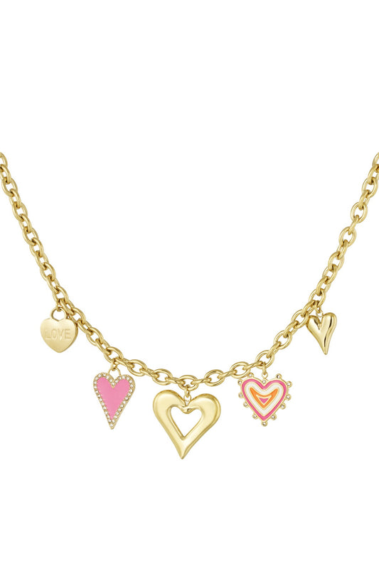 Mae - Collier breloques - acier inoxydable - Mademoiselle Jones