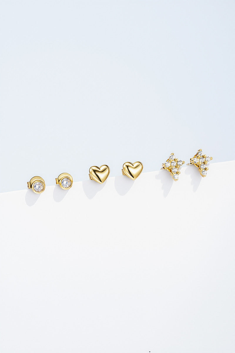 Piercing rond- cœur- croix