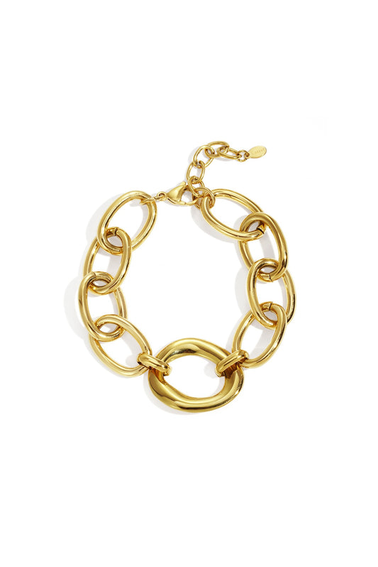 Yena- bracelet ajouré en acier inoxydable