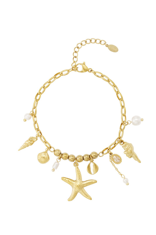 Aby- bracelet avec breloques- en acier inoxydable