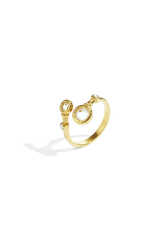 Juli- Bague ajustable en acier inoxydable