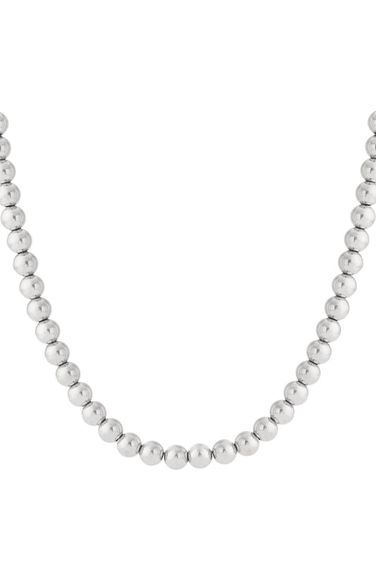 Rita- version acier argent- collier maximaliste