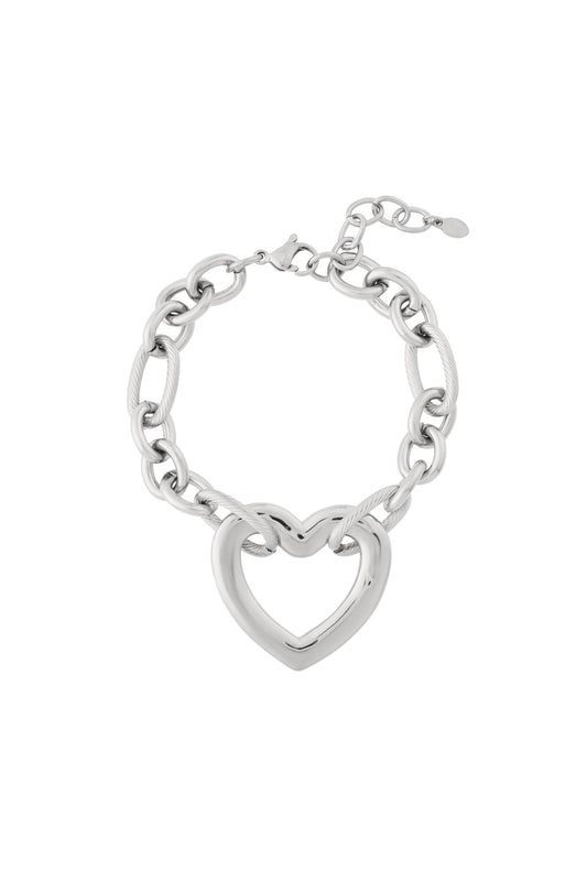 Monia- Bracelet en acier argent