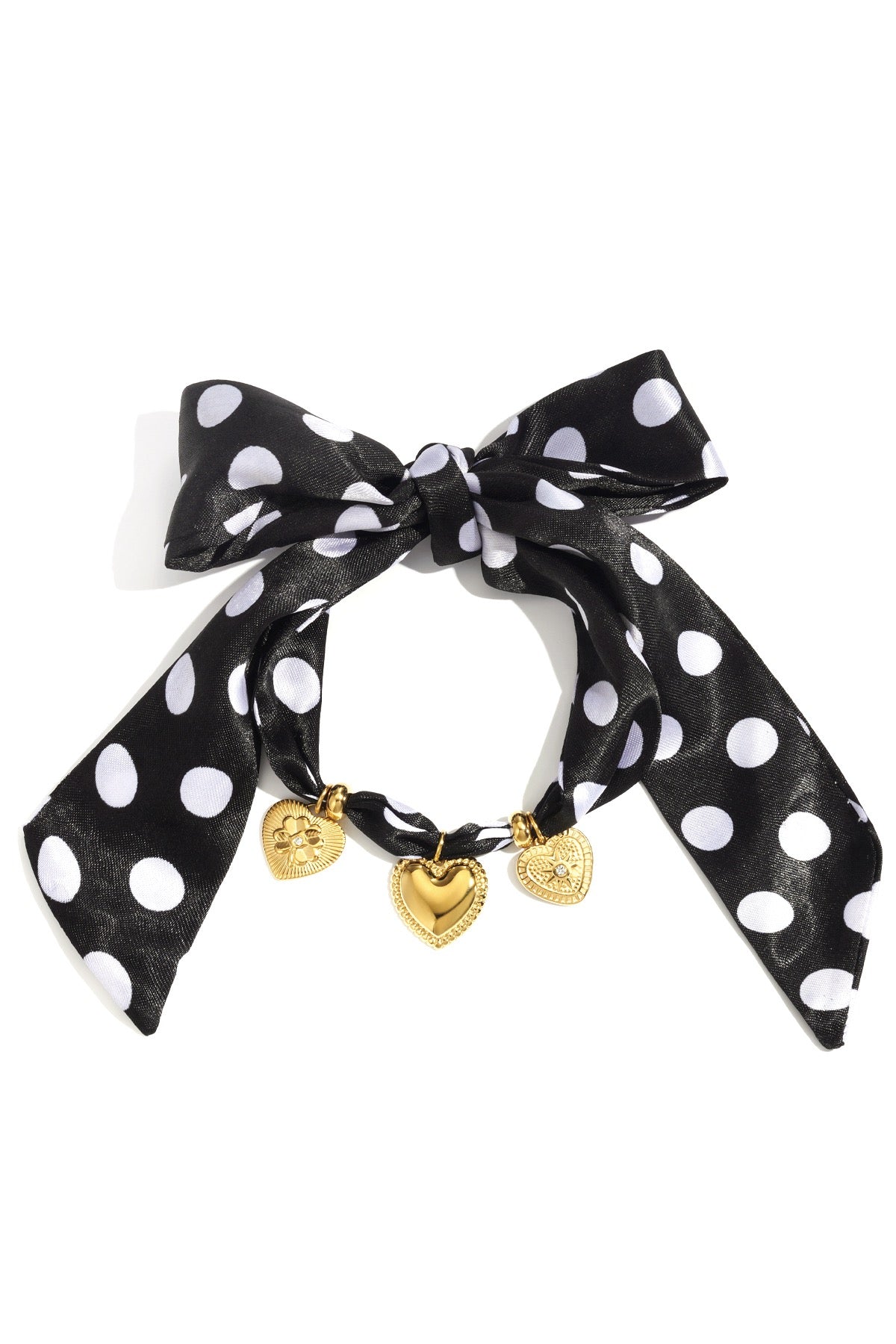 Lea- Bracelet foulard impermeable avec breloques en acier inoxydable