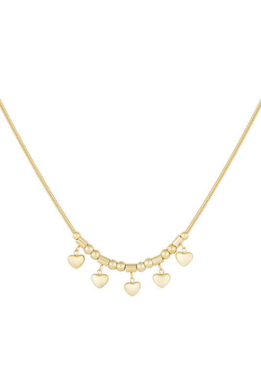 Cory- Collier en acier inoxydable avec pendentif cœur