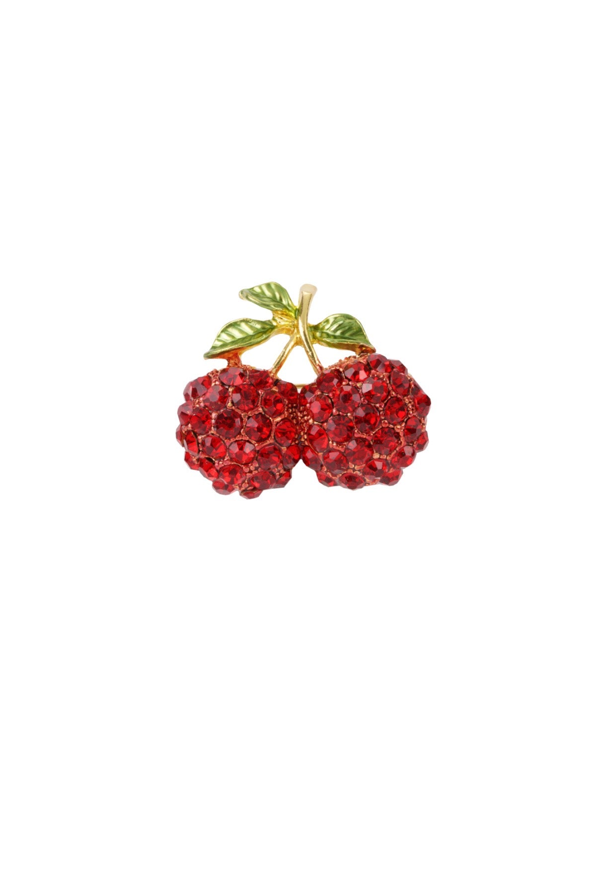Jade- broche cerise