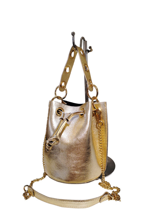 Blair- sac seau en cuir de vachette