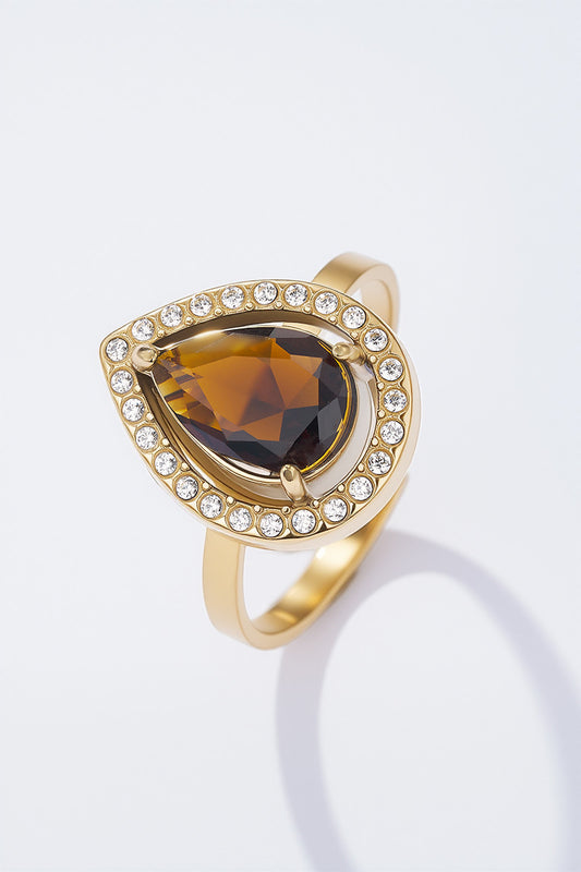 Maira- Bague ajustable en acier inoxydable et zirconium